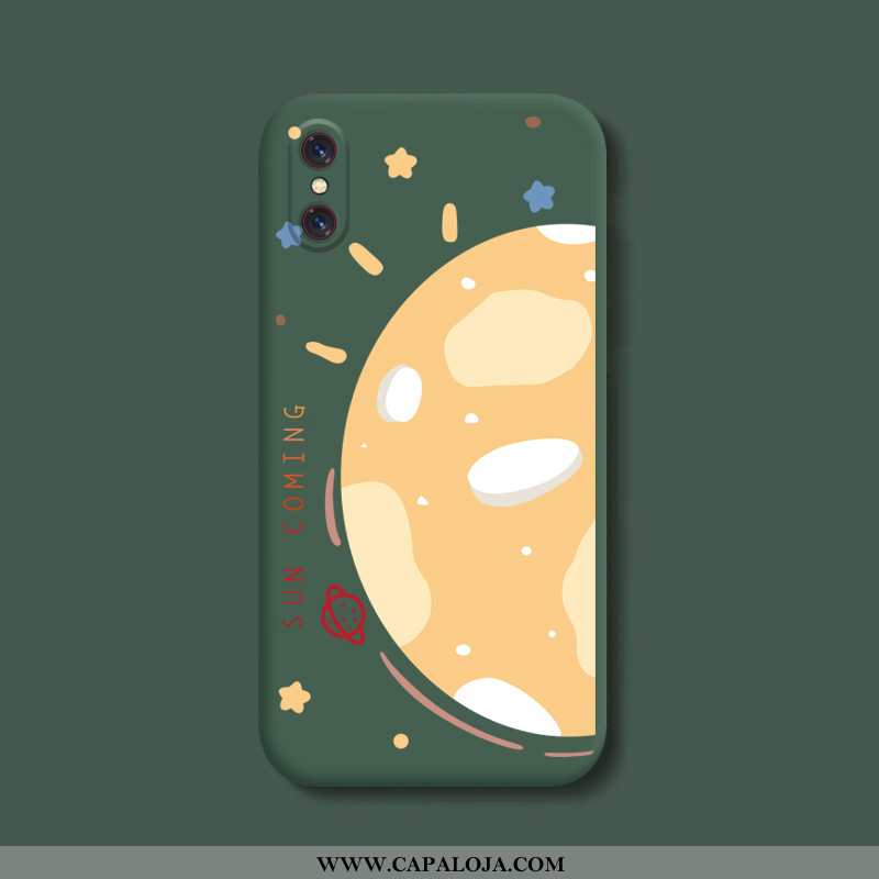 Capas Xiaomi Mi 8 Desenho Animado Telemóvel Tendencia Verde, Capa Xiaomi Mi 8 Bonitos Online