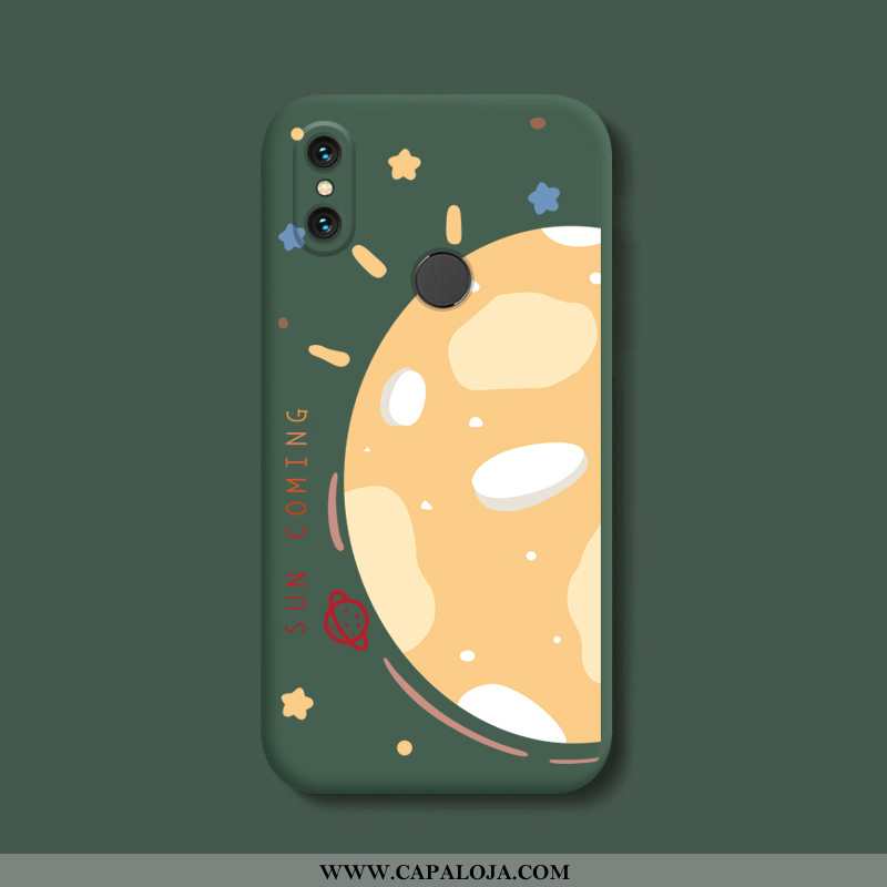 Capas Xiaomi Mi 8 Desenho Animado Telemóvel Tendencia Verde, Capa Xiaomi Mi 8 Bonitos Online