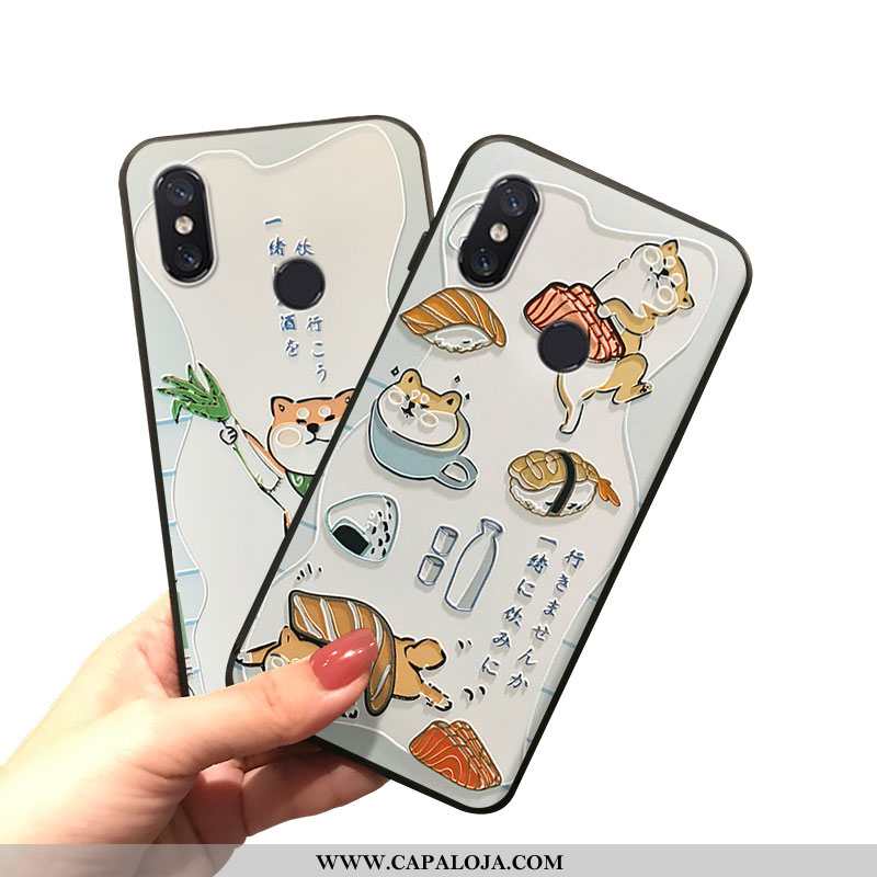 Capas Xiaomi Mi 8 Fosco Desenho Animado Telemóvel Vermelha Amarelo, Capa Xiaomi Mi 8 Criativas Venda