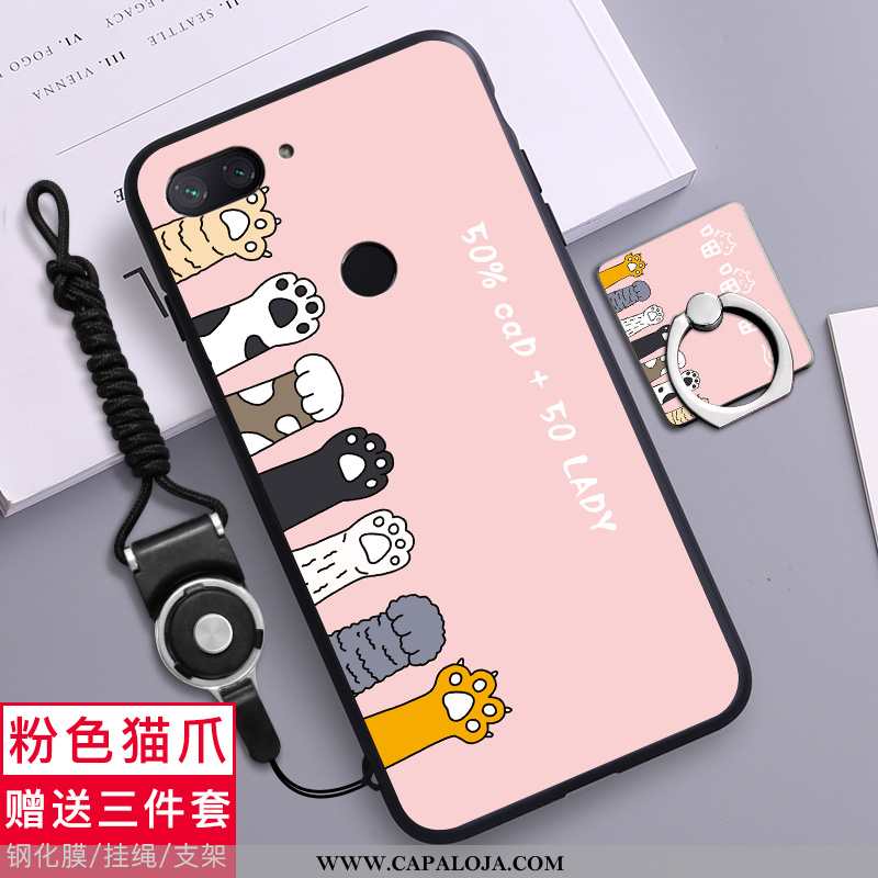 Capas Xiaomi Mi 8 Lite Clara Antiqueda Tendencia Minimalista Rosa, Capa Xiaomi Mi 8 Lite Personaliza