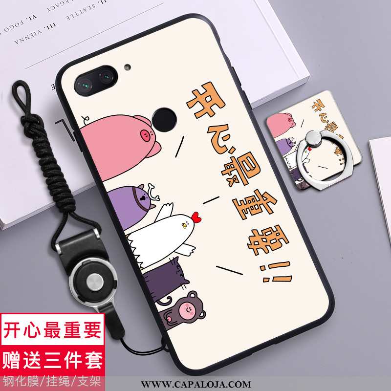 Capas Xiaomi Mi 8 Lite Clara Antiqueda Tendencia Minimalista Rosa, Capa Xiaomi Mi 8 Lite Personaliza