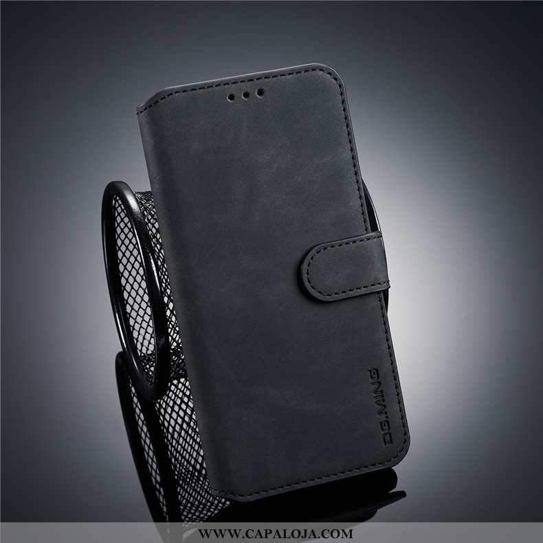 Capas Xiaomi Mi 8 Lite Couro Malha Cases Cinza, Capa Xiaomi Mi 8 Lite Primavera Venda