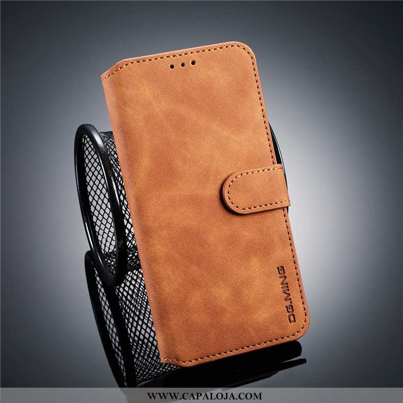 Capas Xiaomi Mi 8 Lite Couro Malha Cases Cinza, Capa Xiaomi Mi 8 Lite Primavera Venda