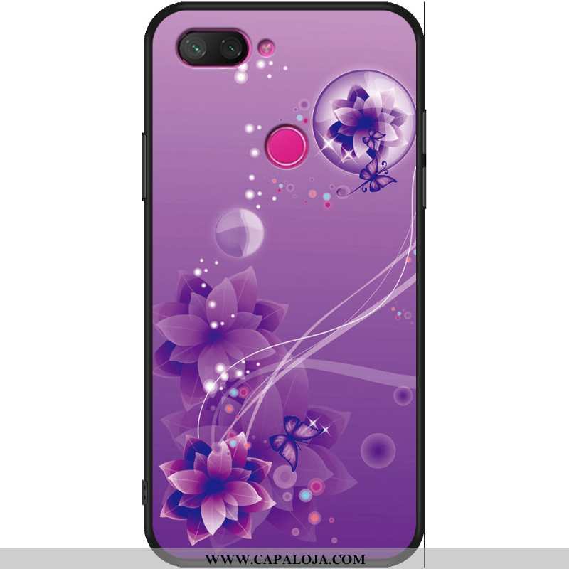 Capas Xiaomi Mi 8 Lite Estilosas Protetoras Roxa Masculino Roxo, Capa Xiaomi Mi 8 Lite Tendencia Onl