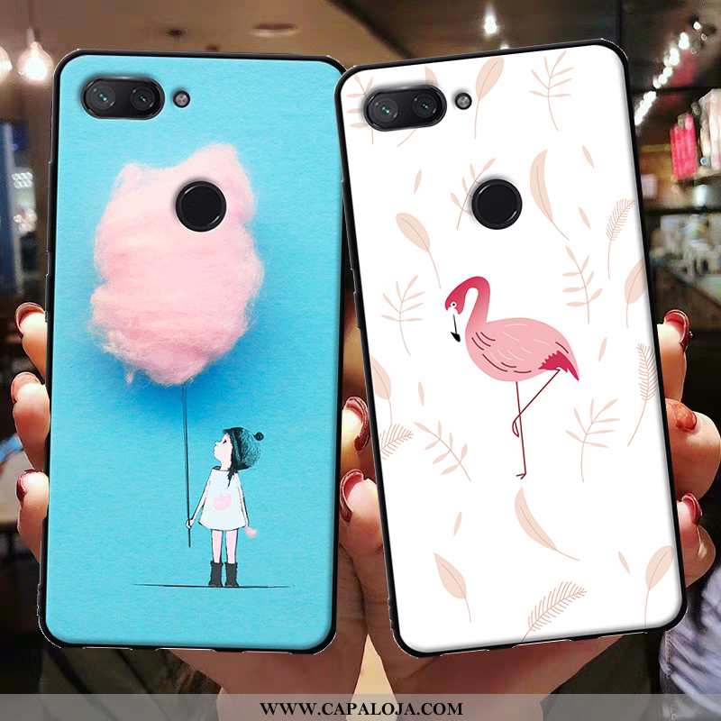 Capas Xiaomi Mi 8 Lite Feminino Novas Azul Telemóvel, Capa Xiaomi Mi 8 Lite Cases Venda