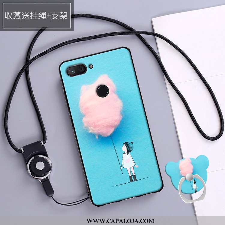 Capas Xiaomi Mi 8 Lite Feminino Novas Azul Telemóvel, Capa Xiaomi Mi 8 Lite Cases Venda