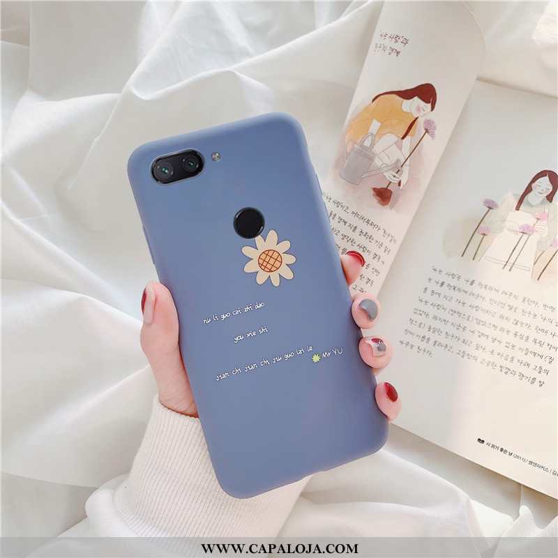 Capas Xiaomi Mi 8 Lite Fosco Minimalista Verde Antiqueda Azul Turquesa, Capa Xiaomi Mi 8 Lite Soft P