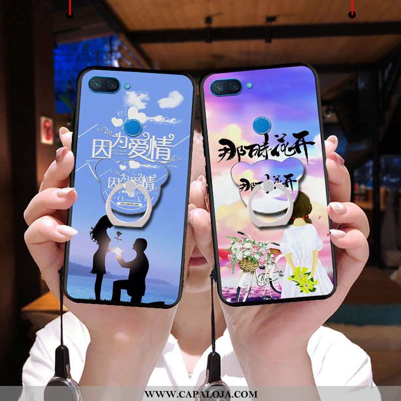 Capas Xiaomi Mi 8 Lite Personalizado Soft Feminino Antiqueda Azul, Capa Xiaomi Mi 8 Lite Criativas B