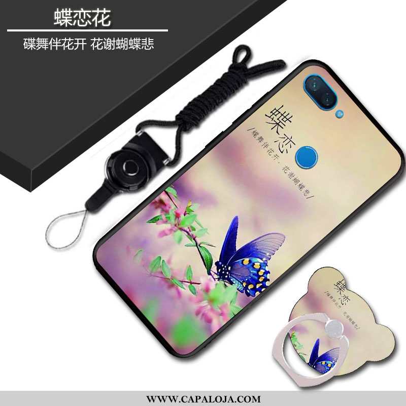 Capas Xiaomi Mi 8 Lite Personalizado Soft Feminino Antiqueda Azul, Capa Xiaomi Mi 8 Lite Criativas B