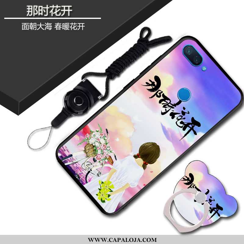 Capas Xiaomi Mi 8 Lite Personalizado Soft Feminino Antiqueda Azul, Capa Xiaomi Mi 8 Lite Criativas B