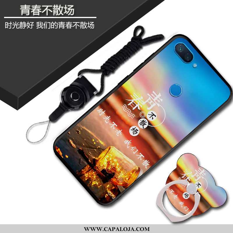 Capas Xiaomi Mi 8 Lite Personalizado Soft Feminino Antiqueda Azul, Capa Xiaomi Mi 8 Lite Criativas B