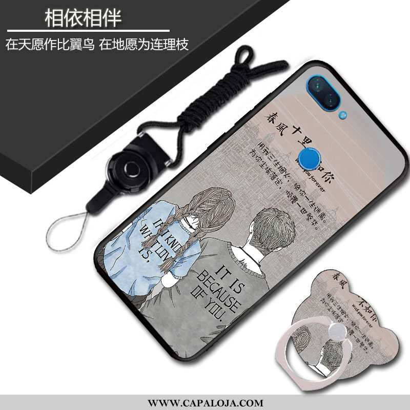 Capas Xiaomi Mi 8 Lite Personalizado Soft Feminino Antiqueda Azul, Capa Xiaomi Mi 8 Lite Criativas B