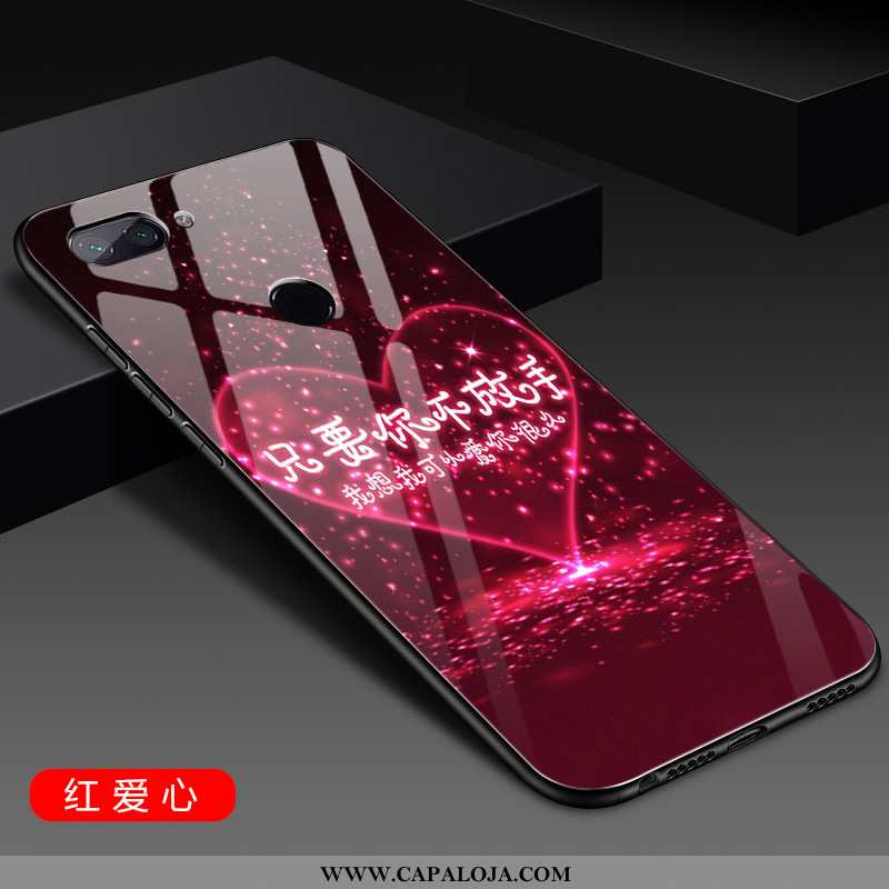 Capas Xiaomi Mi 8 Lite Protetoras Cases Completa Vermelha Rosa, Capa Xiaomi Mi 8 Lite Silicone Promo