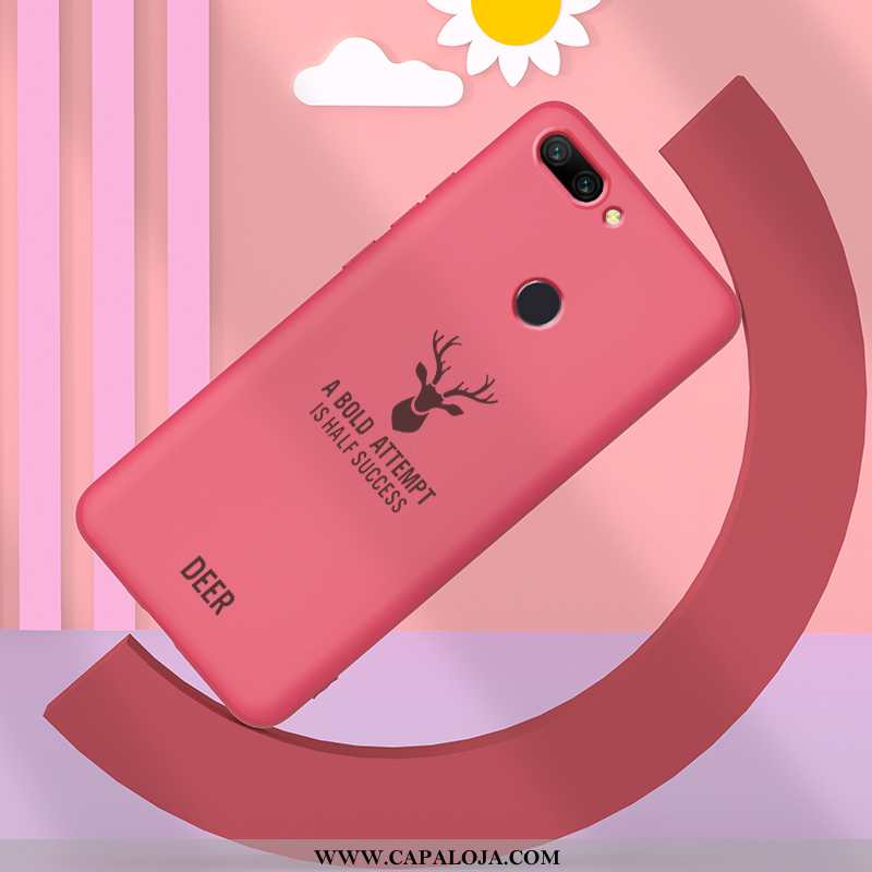 Capas Xiaomi Mi 8 Lite Silicone Feminino Primavera Slim Azul, Capa Xiaomi Mi 8 Lite Personalizado Ba