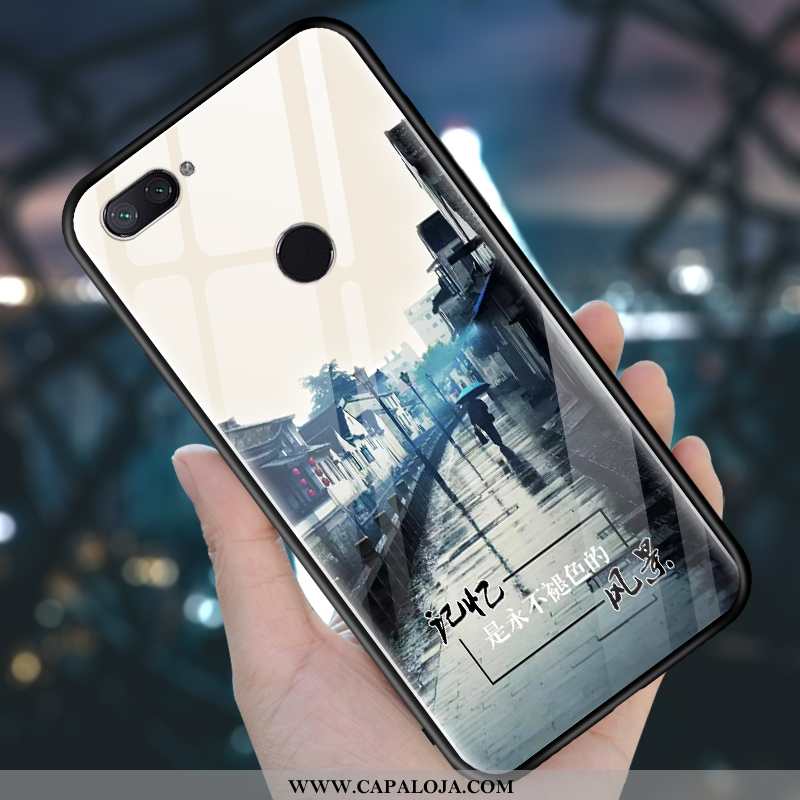 Capas Xiaomi Mi 8 Lite Silicone Roxa Cases Resistente Roxo, Capa Xiaomi Mi 8 Lite Vidro Baratas