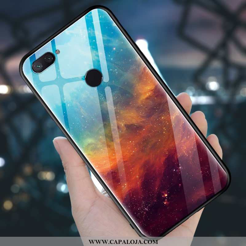 Capas Xiaomi Mi 8 Lite Silicone Roxa Cases Resistente Roxo, Capa Xiaomi Mi 8 Lite Vidro Baratas