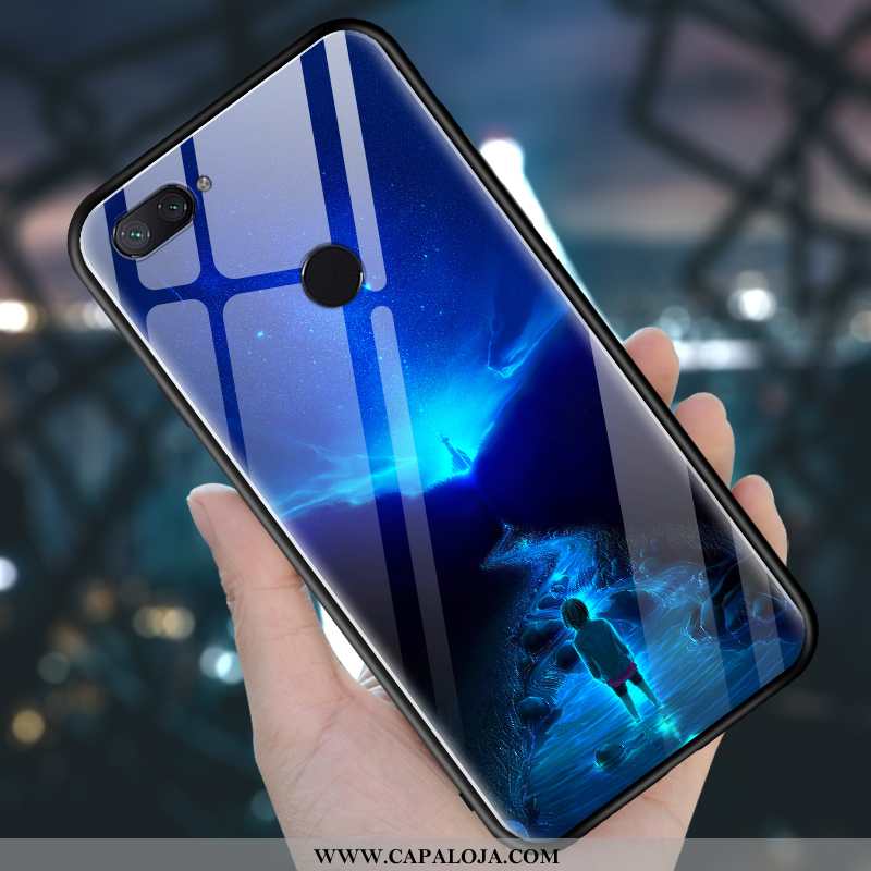 Capas Xiaomi Mi 8 Lite Silicone Roxa Cases Resistente Roxo, Capa Xiaomi Mi 8 Lite Vidro Baratas