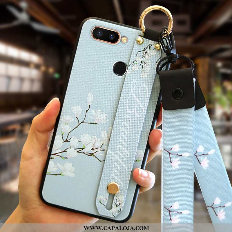 Capas Xiaomi Mi 8 Lite Tendencia Feminino Pequena Primavera Azul, Capa Xiaomi Mi 8 Lite Soft Barato