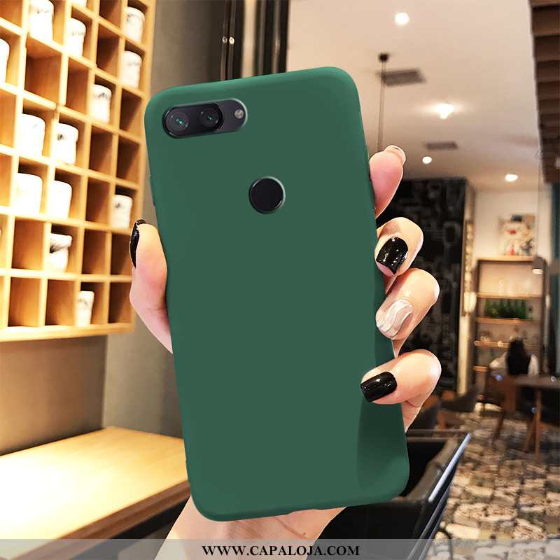 Capas Xiaomi Mi 8 Lite Tendencia Feminino Telemóvel Cases Verde, Capa Xiaomi Mi 8 Lite Soft Promoção