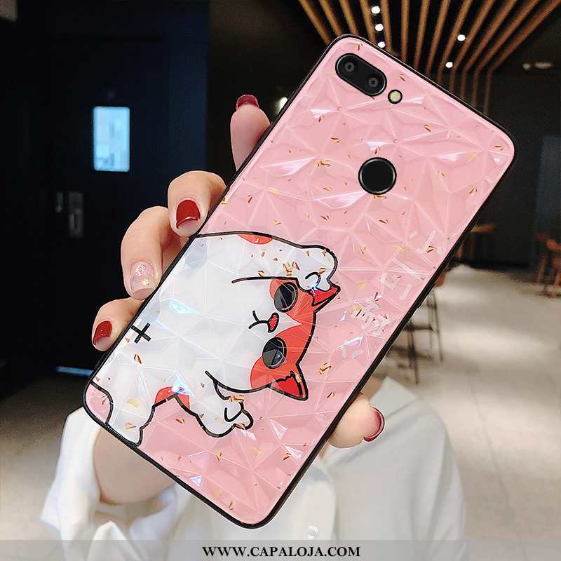 Capas Xiaomi Mi 8 Lite Vidro Feminino Antiqueda Protetoras Rosa, Capa Xiaomi Mi 8 Lite Personalizada