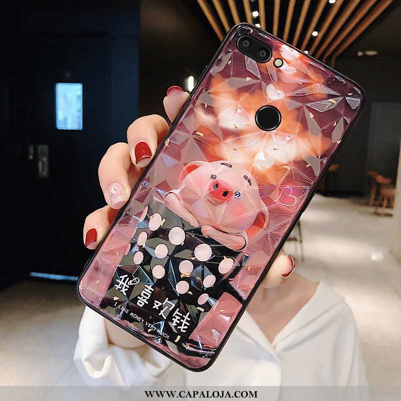 Capas Xiaomi Mi 8 Lite Vidro Feminino Antiqueda Protetoras Rosa, Capa Xiaomi Mi 8 Lite Personalizada