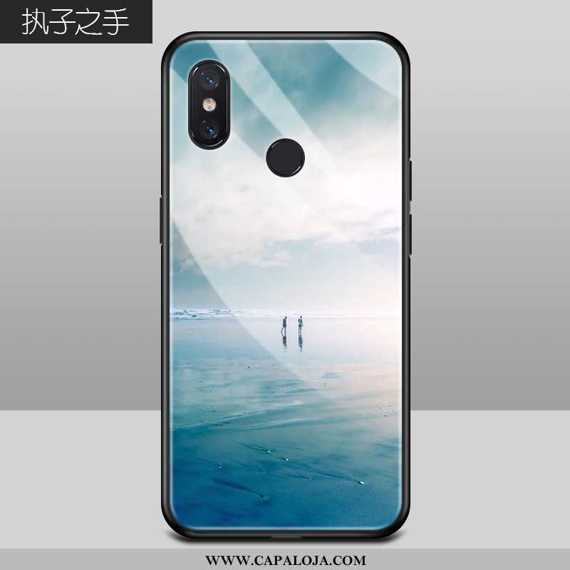 Capas Xiaomi Mi 8 Personalizada Completa Primavera Protetoras Azul, Capa Xiaomi Mi 8 Criativas Barat