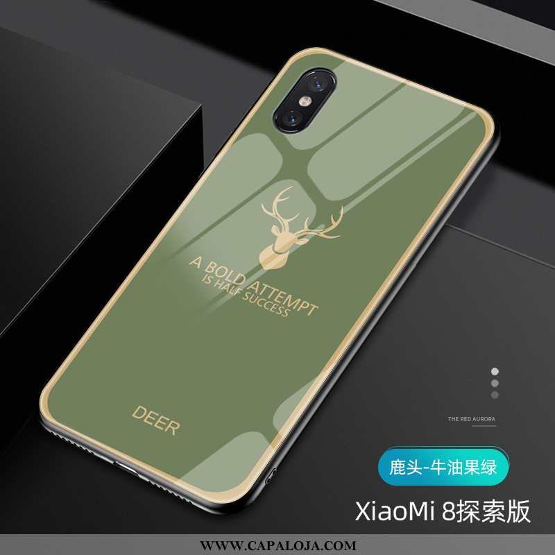 Capas Xiaomi Mi 8 Pro Criativas Primavera Telemóvel Antiqueda Verde, Capa Xiaomi Mi 8 Pro Protetoras