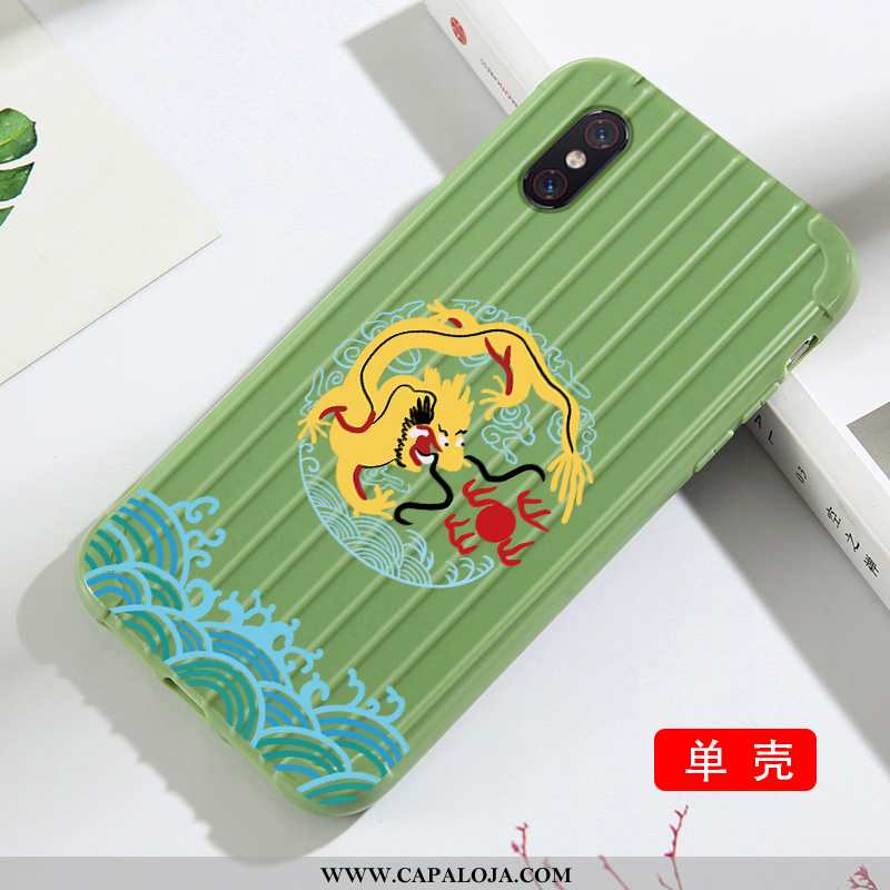 Capas Xiaomi Mi 8 Pro Listrado Malha Antiqueda Verde, Capa Xiaomi Mi 8 Pro Soft Comprar