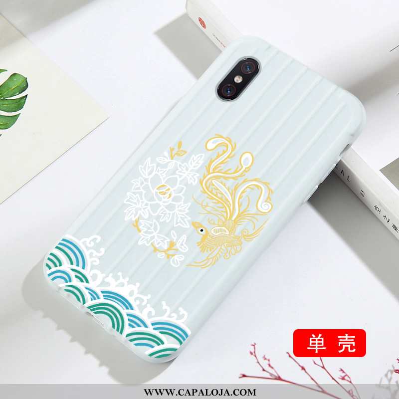 Capas Xiaomi Mi 8 Pro Listrado Malha Antiqueda Verde, Capa Xiaomi Mi 8 Pro Soft Comprar