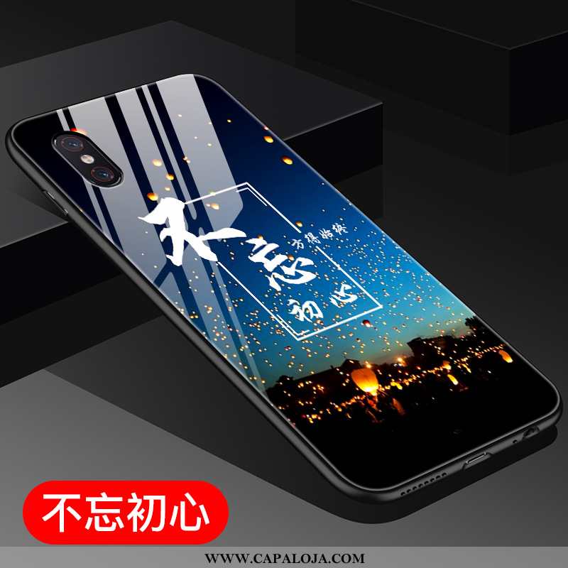 Capas Xiaomi Mi 8 Pro Personalizada Malha Antiqueda Tela Azul, Capa Xiaomi Mi 8 Pro Bonitos Baratas