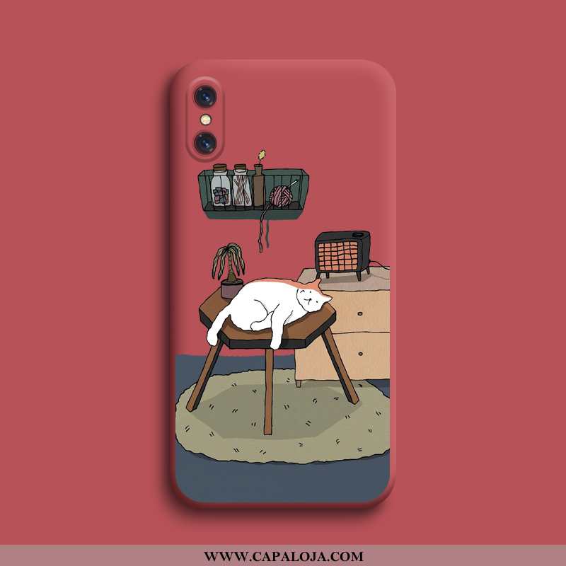 Capas Xiaomi Mi 8 Pro Personalizado Desenho Animado Catinet Soft Vermelho, Capa Xiaomi Mi 8 Pro Cria