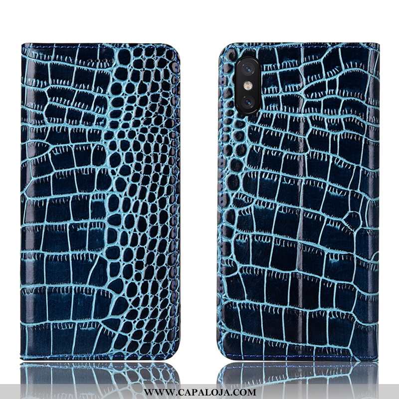 Capas Xiaomi Mi 8 Pro Protetoras Marrom Completa Antiqueda Castanho, Capa Xiaomi Mi 8 Pro Couro Genu