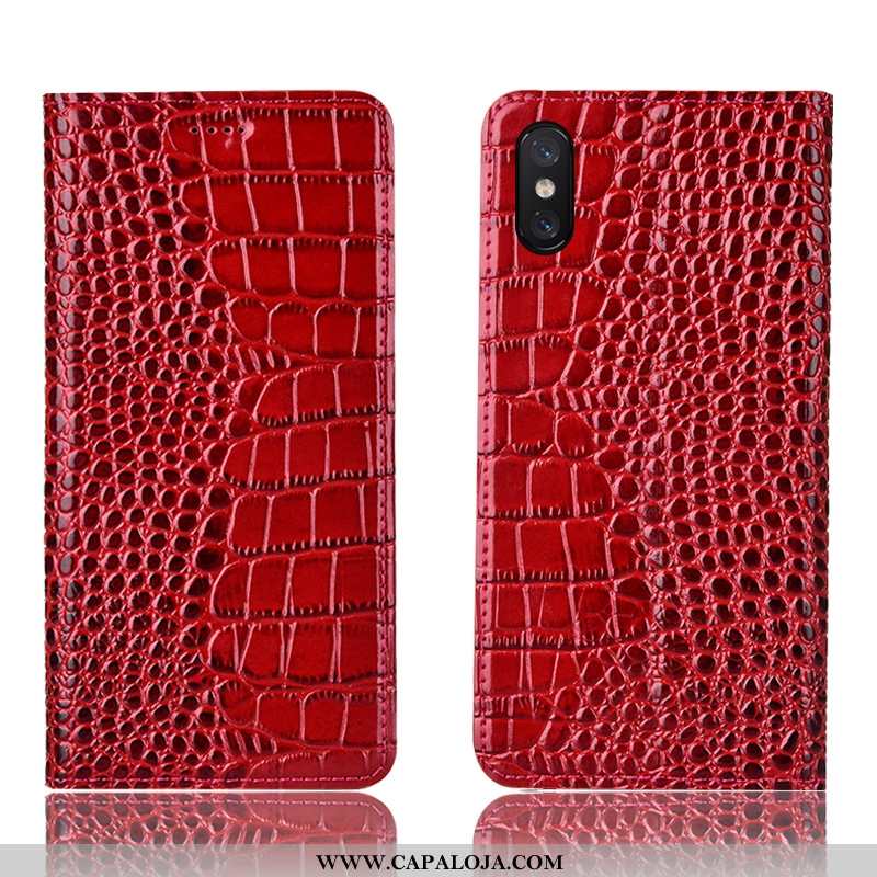 Capas Xiaomi Mi 8 Pro Protetoras Marrom Completa Antiqueda Castanho, Capa Xiaomi Mi 8 Pro Couro Genu