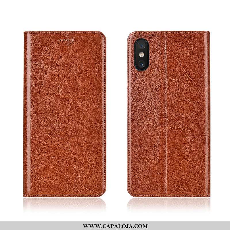 Capas Xiaomi Mi 8 Pro Protetoras Telemóvel Tela Couro Castanho, Capa Xiaomi Mi 8 Pro Silicone Barato