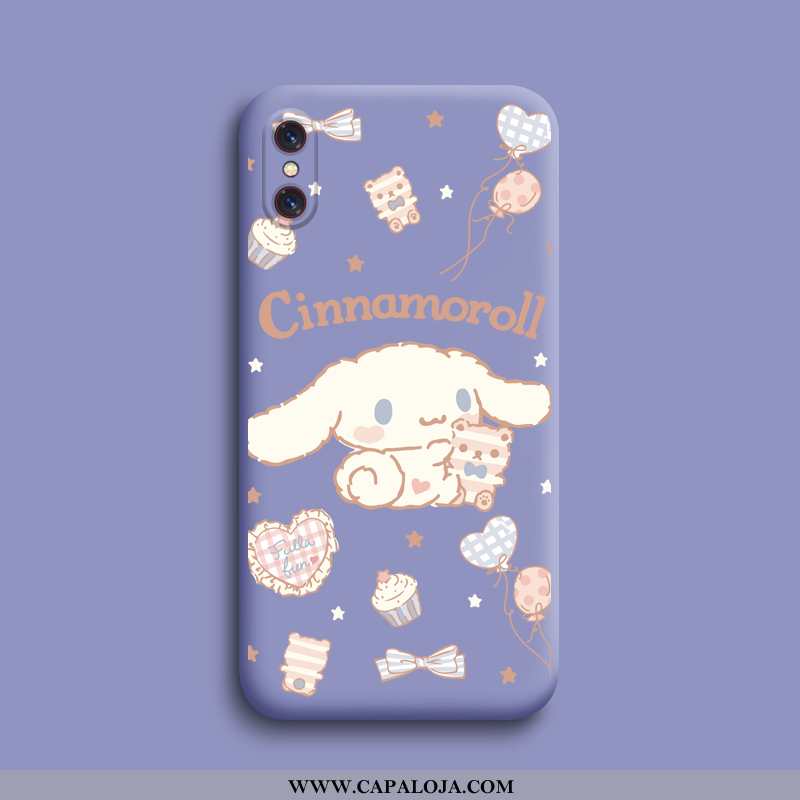 Capas Xiaomi Mi 8 Pro Silicone Antiqueda Feminino Cases Roxo, Capa Xiaomi Mi 8 Pro Desenho Animado V