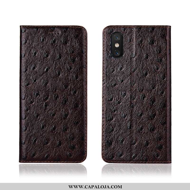 Capas Xiaomi Mi 8 Pro Soft Silicone Primavera Antiqueda Castanho, Capa Xiaomi Mi 8 Pro Protetoras Ve