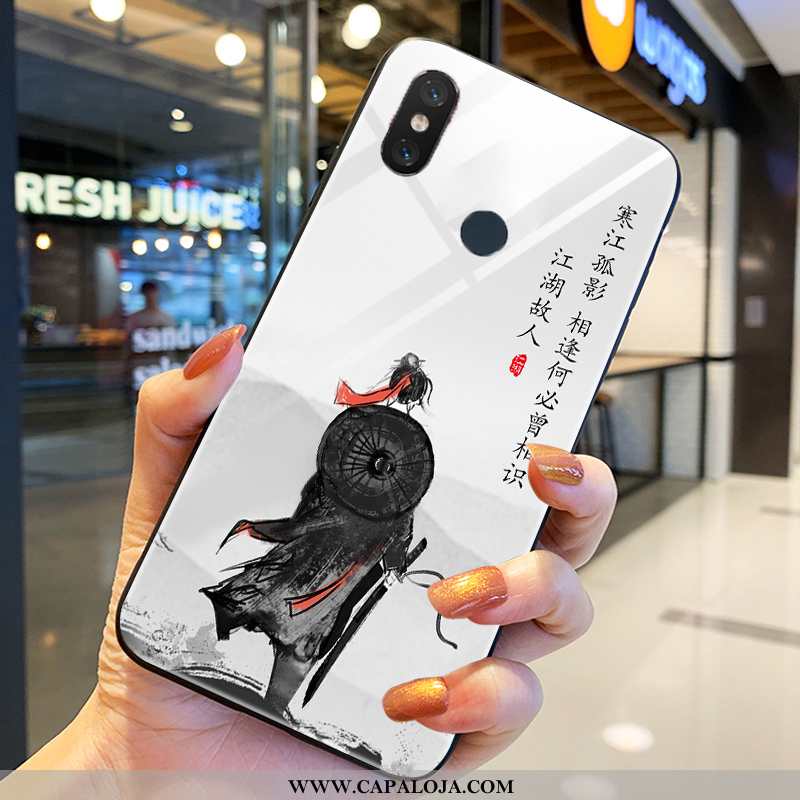 Capas Xiaomi Mi 8 Silicone Discovery Telemóvel Tendencia Cinza, Capa Xiaomi Mi 8 Vidro Baratos