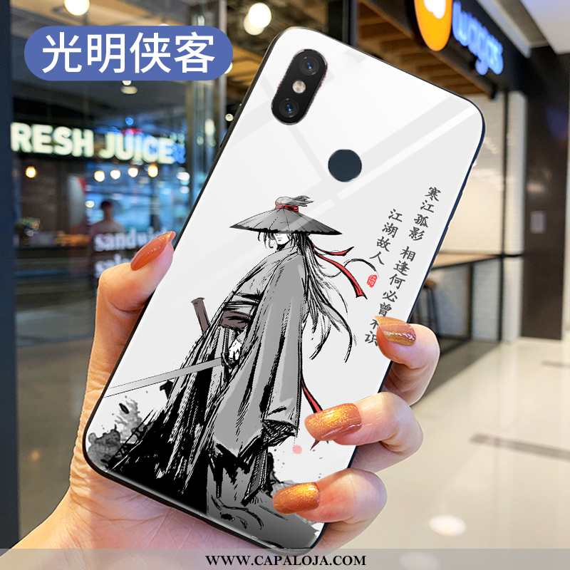 Capas Xiaomi Mi 8 Silicone Discovery Telemóvel Tendencia Cinza, Capa Xiaomi Mi 8 Vidro Baratos