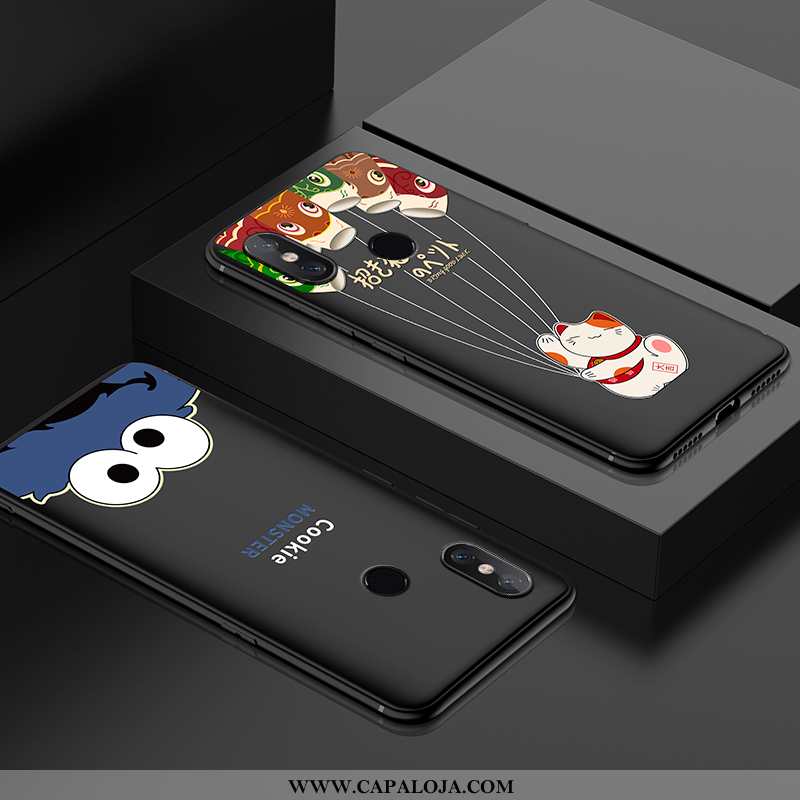 Capas Xiaomi Mi 8 Slim Personalizada Primavera Completa Preto, Capa Xiaomi Mi 8 Soft Promoção