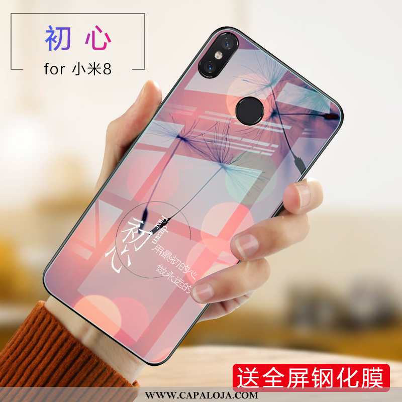 Capas Xiaomi Mi 8 Soft Primavera Telemóvel Cases Roxo, Capa Xiaomi Mi 8 Protetoras Baratas