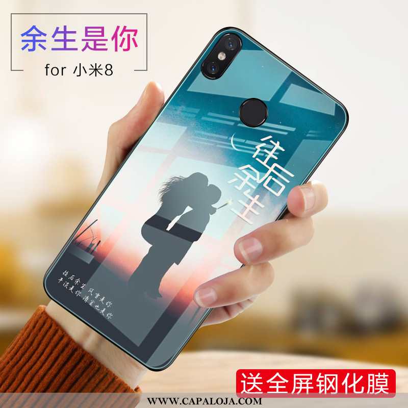 Capas Xiaomi Mi 8 Soft Primavera Telemóvel Cases Roxo, Capa Xiaomi Mi 8 Protetoras Baratas