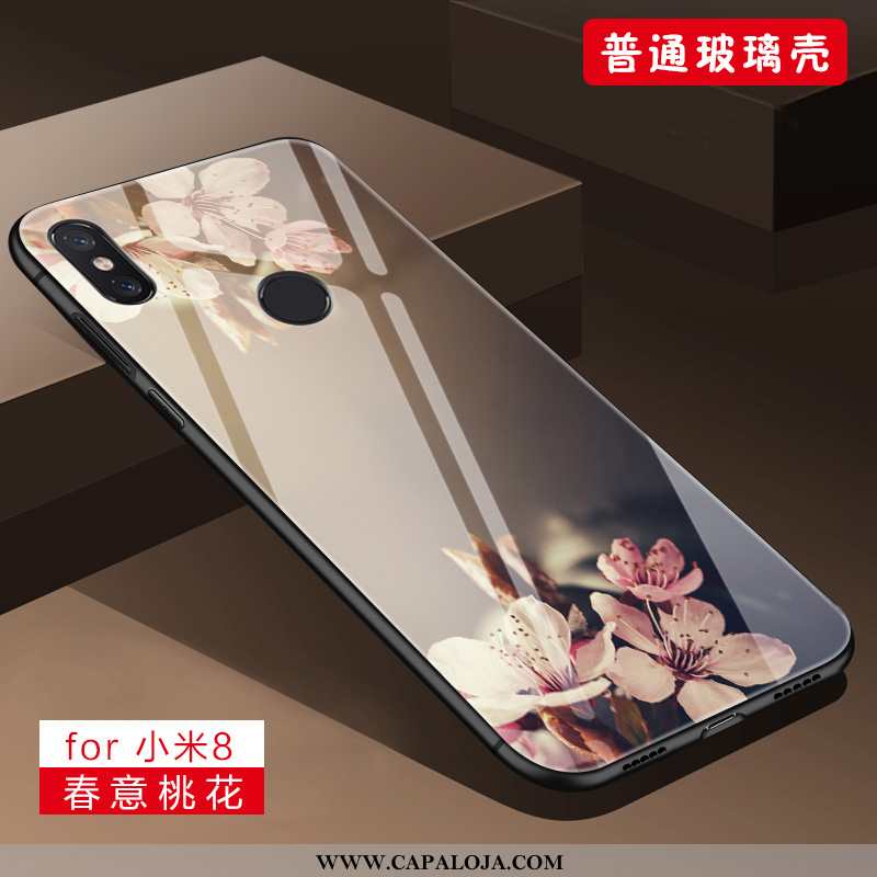 Capas Xiaomi Mi 8 Soft Primavera Telemóvel Cases Roxo, Capa Xiaomi Mi 8 Protetoras Baratas