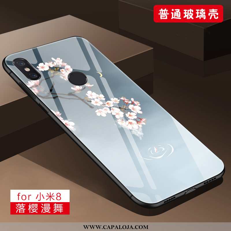 Capas Xiaomi Mi 8 Soft Primavera Telemóvel Cases Roxo, Capa Xiaomi Mi 8 Protetoras Baratas