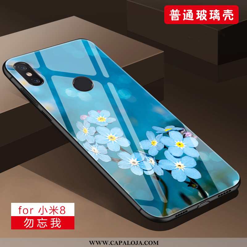 Capas Xiaomi Mi 8 Soft Primavera Telemóvel Cases Roxo, Capa Xiaomi Mi 8 Protetoras Baratas