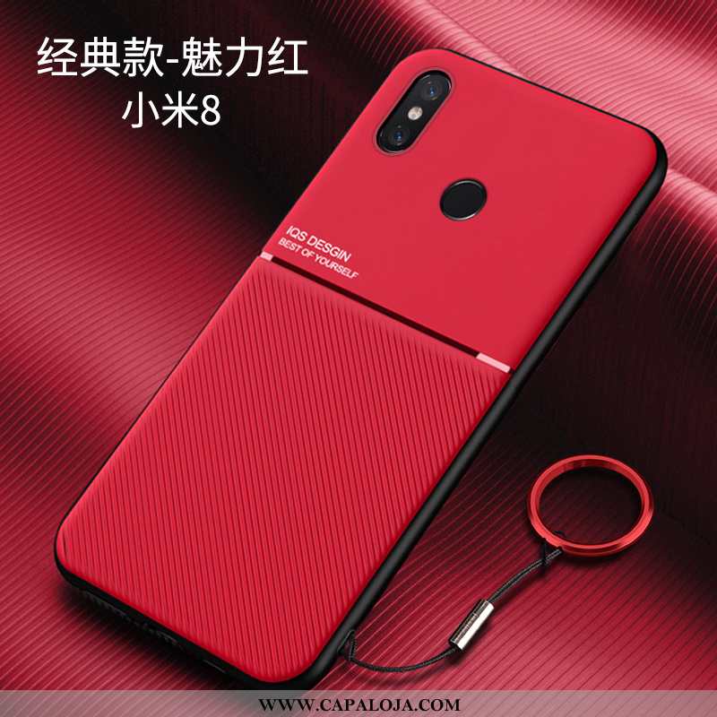 Capas Xiaomi Mi 8 Super Suporte Soft Cases Azul, Capa Xiaomi Mi 8 Protetoras Baratos