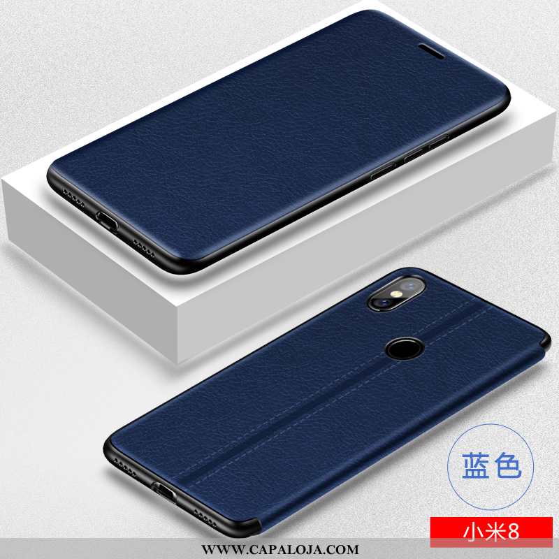 Capas Xiaomi Mi 8 Tendencia Antiqueda De Grau Personalizada Azul, Capa Xiaomi Mi 8 Protetoras Barata