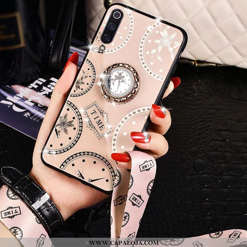 Capas Xiaomi Mi 9 Clara Feminino Antiqueda Prata, Capa Xiaomi Mi 9 Cordao Barato