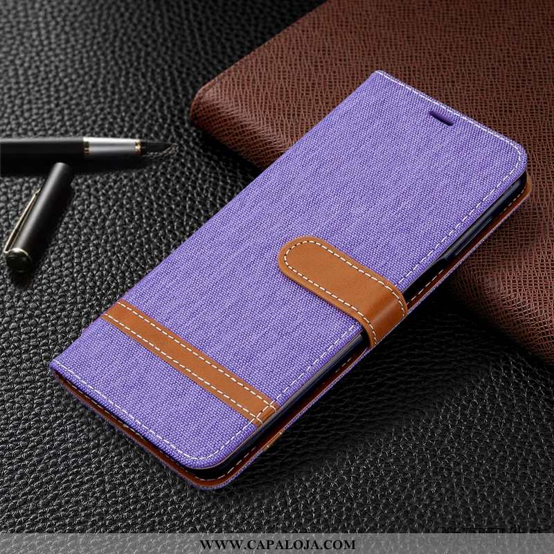 Capas Xiaomi Mi 9 Couro Telemóvel Cover Vermelha Azul Escuro, Capa Xiaomi Mi 9 Denim Comprar