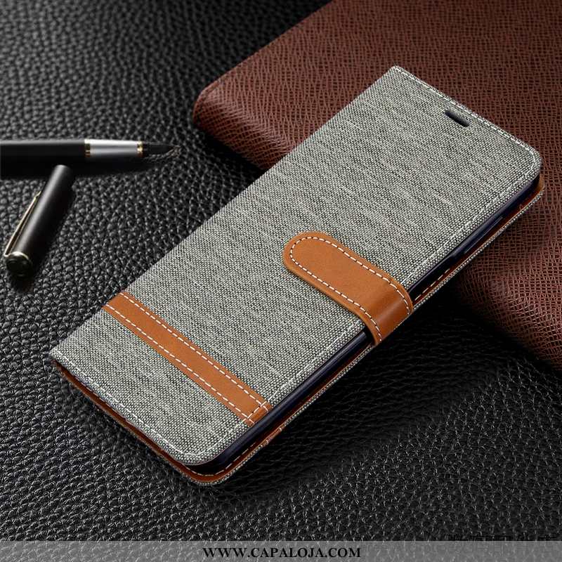 Capas Xiaomi Mi 9 Couro Telemóvel Cover Vermelha Azul Escuro, Capa Xiaomi Mi 9 Denim Comprar