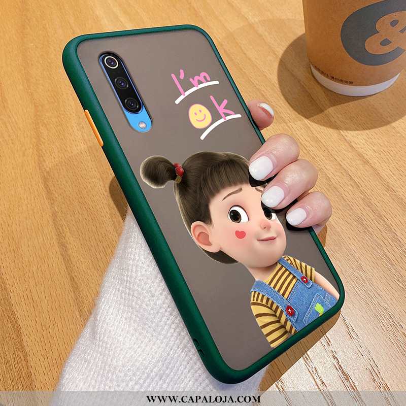 Capas Xiaomi Mi 9 Fosco Resistente Coração Feminino Verde, Capa Xiaomi Mi 9 Personalizada Online